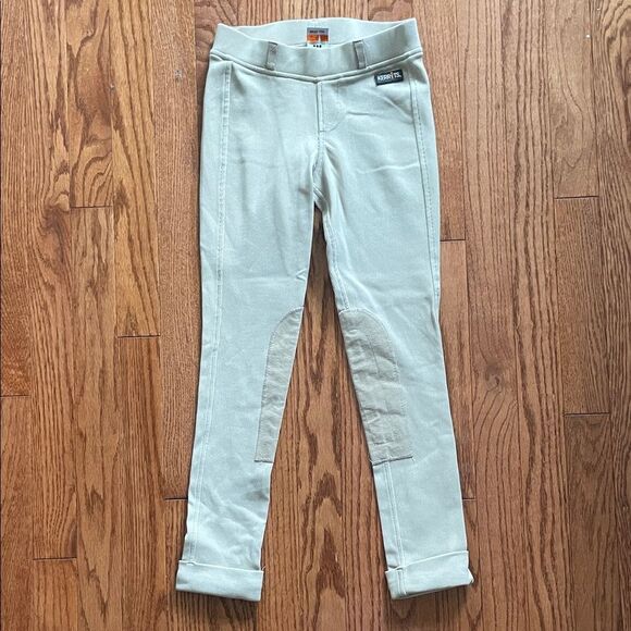 Kerrits Girl's Beige Riding Pants Sz M - Picture 1 of 10
